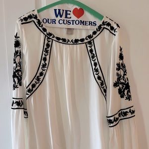 Beautiful black and white blouse